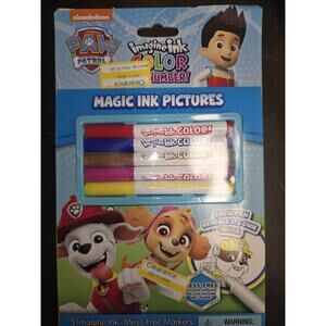 PAW Patrol Imagine Ink Color by Number Activity Book with 5 Mess Free Markers